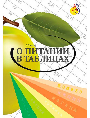 О питании в таблицах для всех, кто хочет быть здоровым. 2-е издание, переработанное, дополненное. Снигур Г.Г.