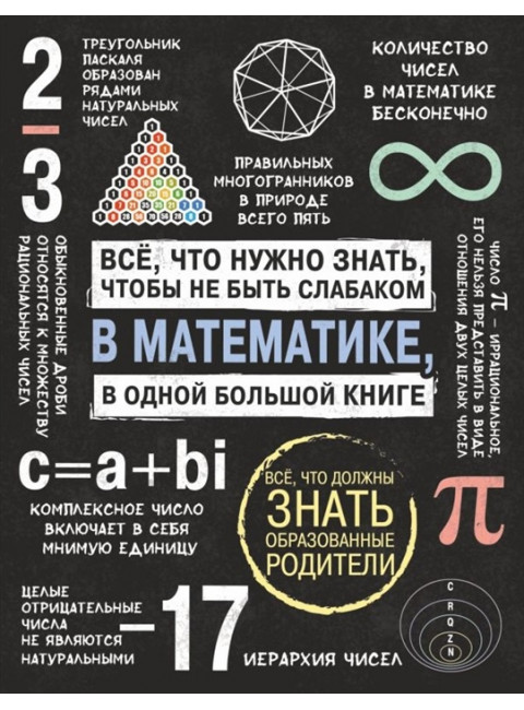 Все что нужно знать, чтобы не быть слабаком в математике в одной большой книге.