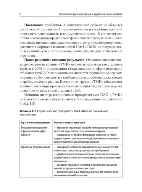 Жизненный цикл корпораций и управление изменениями. Учебное пособие. Сидорова Е. Ю.