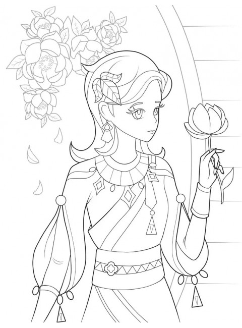 Anime Art. Anime-girls в стиле Genshin Impact. Книга для творчества по мотивам популярной игры. .