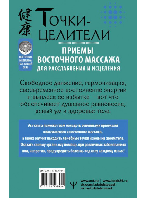 Точки-целители. Приемы восточного массажа для расслабления и исцеления. Минь Лао