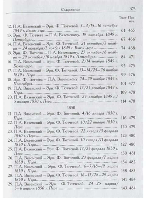 Вяземский П.А. и Эрн. Ф. Тютчева: Переписка (1844-1869)