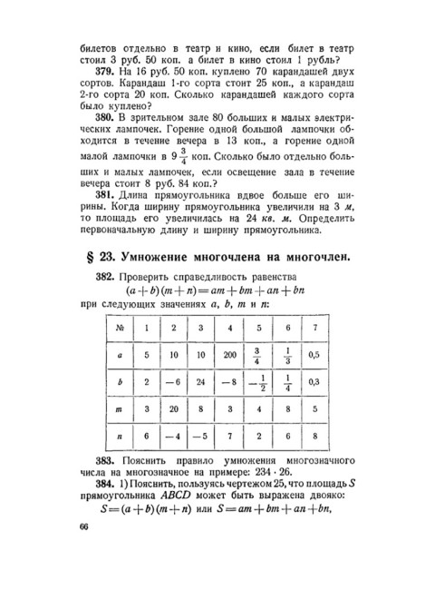 Сборник задач по алгебре. Часть I. Для 6-7 классов. 1959 год. Ларичев П.А.