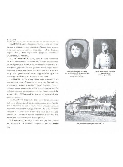 Словарь языка И.С. Тургенева. Елистратов В.С.