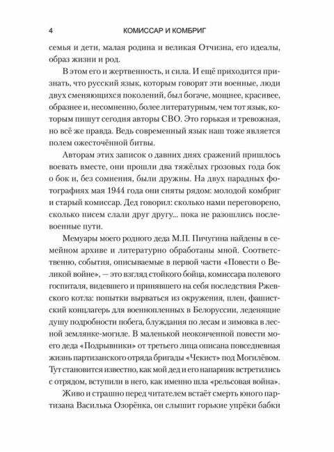 Комиссар и комбриг. Армейско-партизанские мемуары. Пичугин М.П.